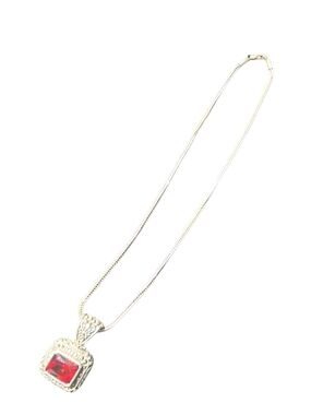 Red Pendat 925 Sterling Silver Necklace